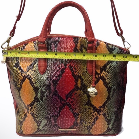 BRAHMIN Red Dragon Emperium Large Duxbury Satchel and Matching Ady Wallet - Picture 14 of 17